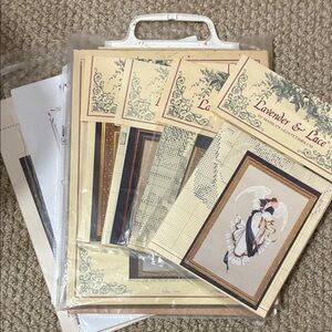 Lavender and Lace cross-stitching patterns